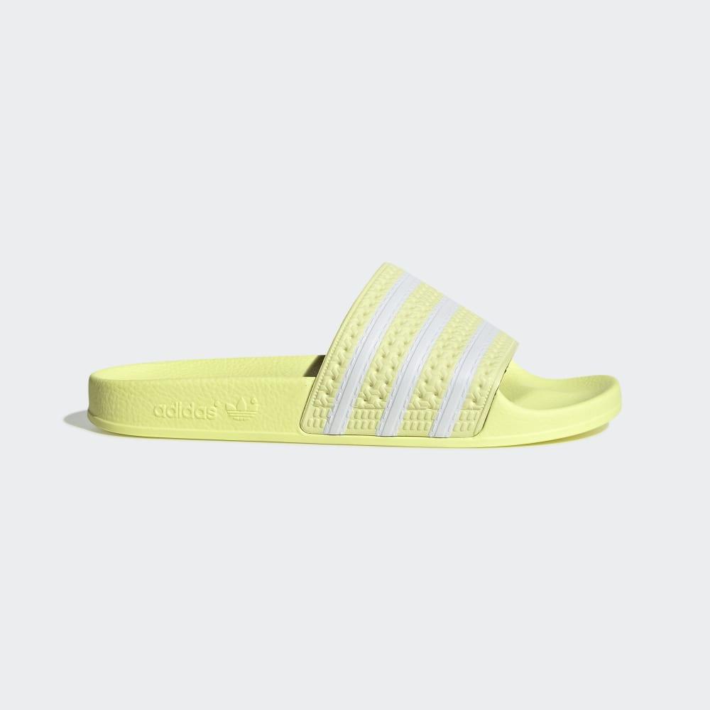 Adidas Women's Adilette Slides Yellow/White Ireland EG5005